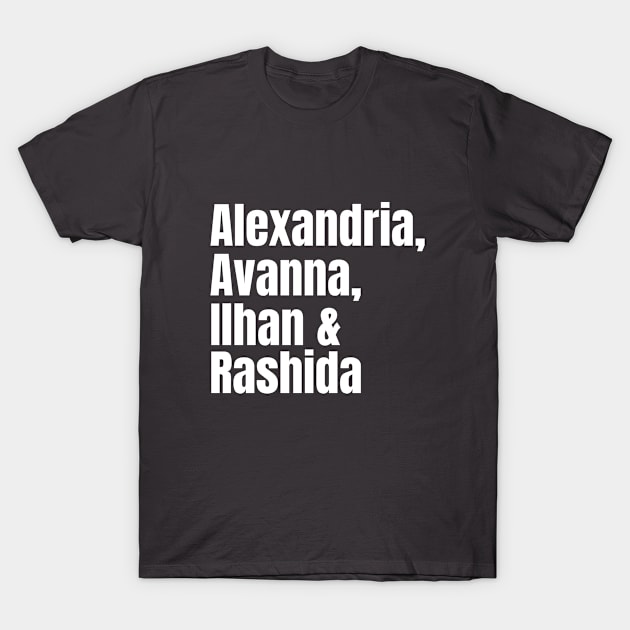 Squad Congress Women Alexandria Ilhan Ayanna Rashida T-Shirt by lisalizarb